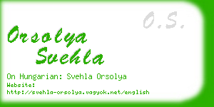 orsolya svehla business card